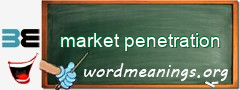 WordMeaning blackboard for market penetration